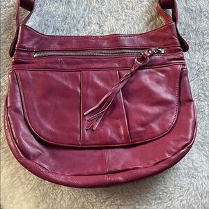 HOBO international Berry Pink Leather convertible crossbody Shoulder Bag